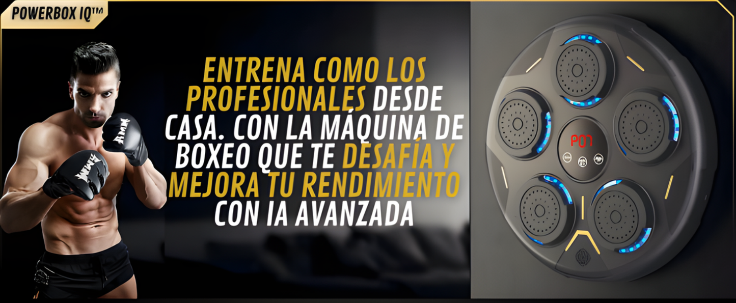 Powerbox IQ maquina de boxeo inteligente + Guante negro Gratís