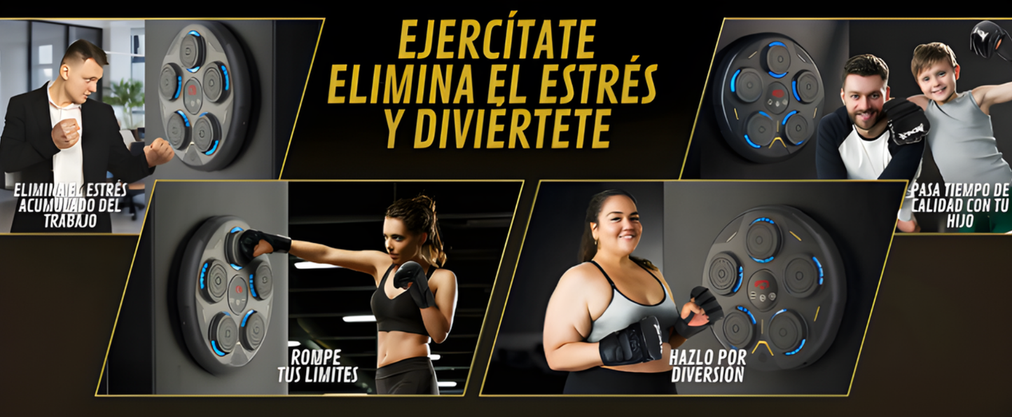 Powerbox IQ maquina de boxeo inteligente + Guante negro Gratís