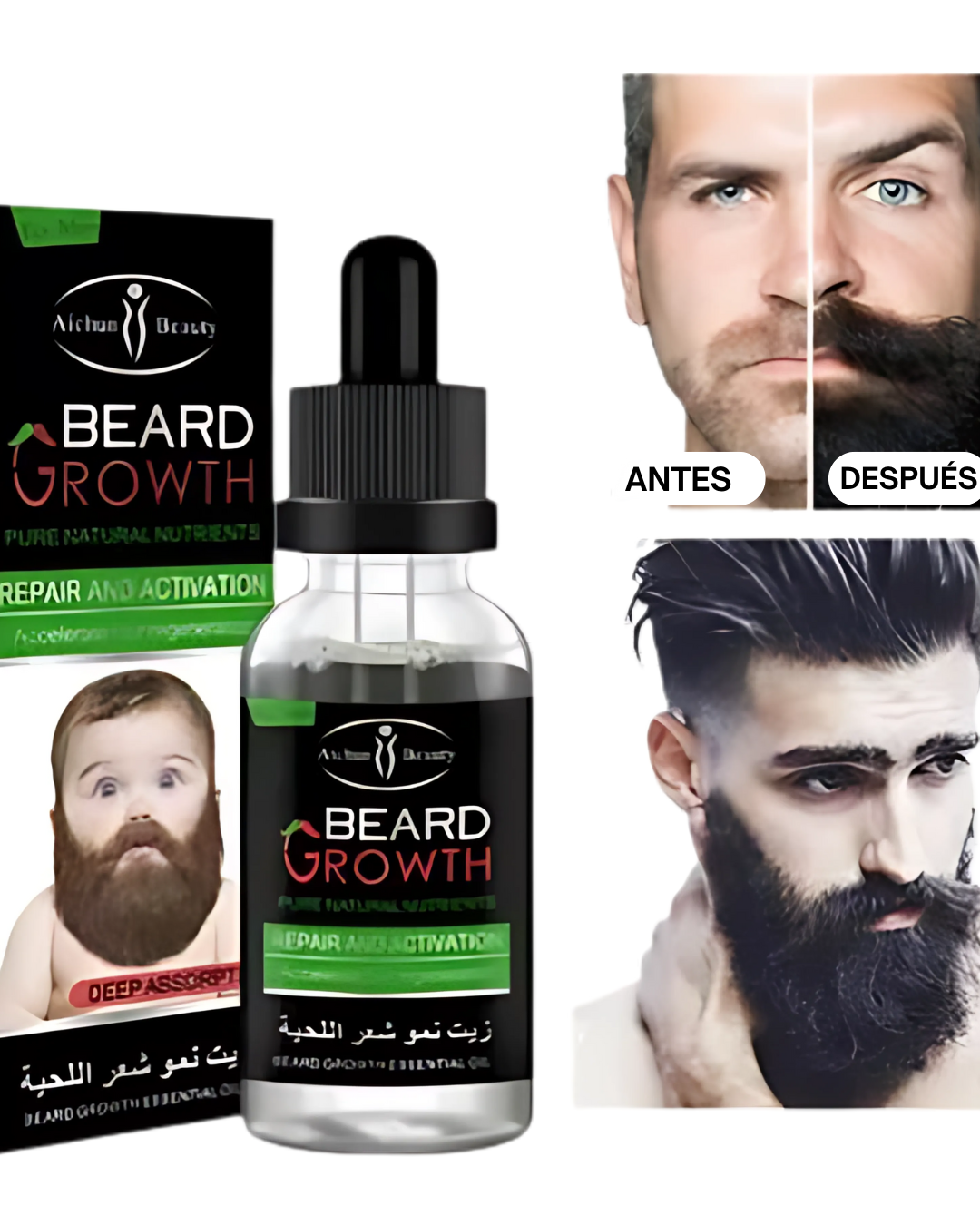 Cortapelo recargable 3 en 1 + Serum crece pelos