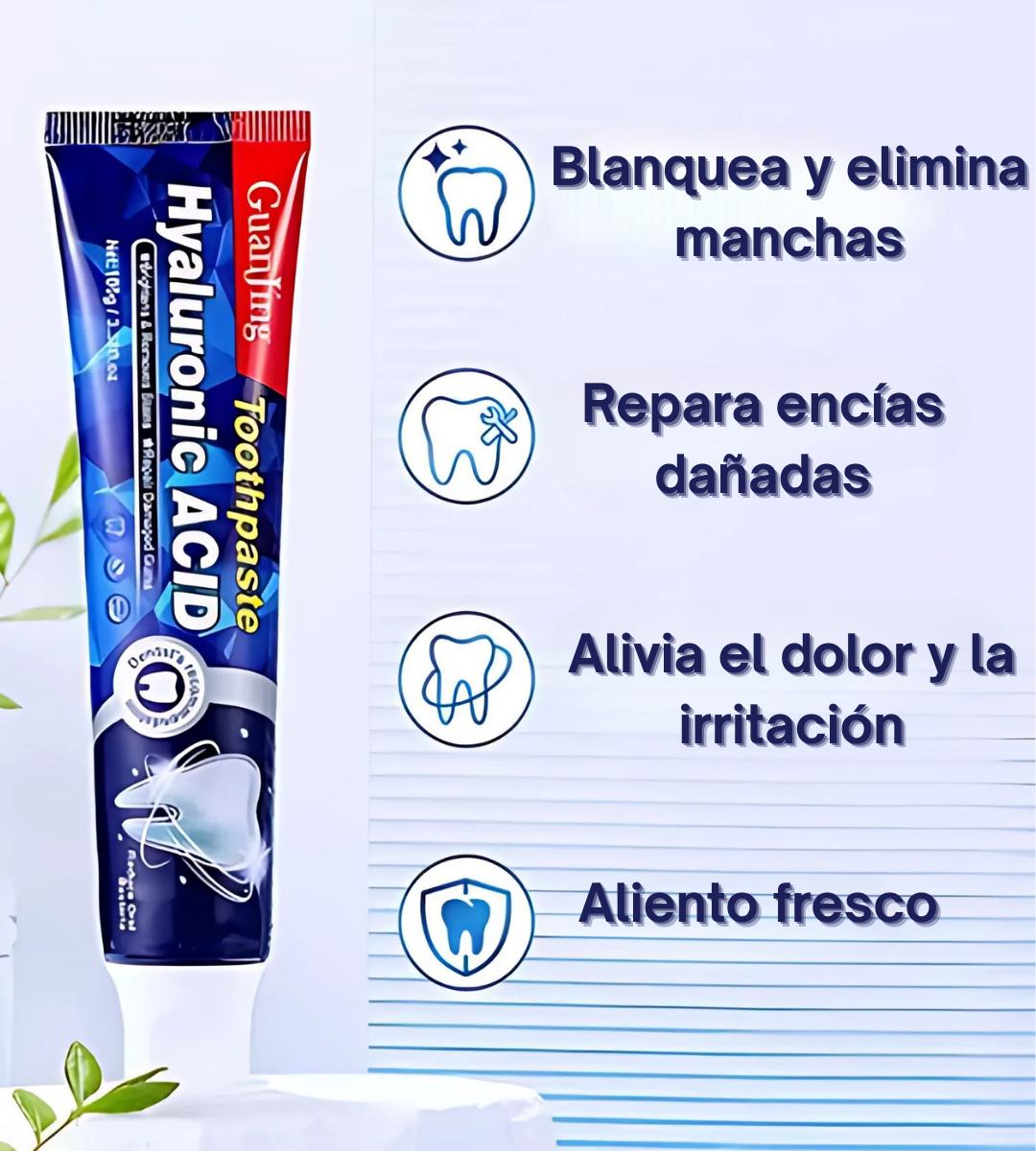 Blanqueador dental UV + Blanqueador con ácido hialurónico