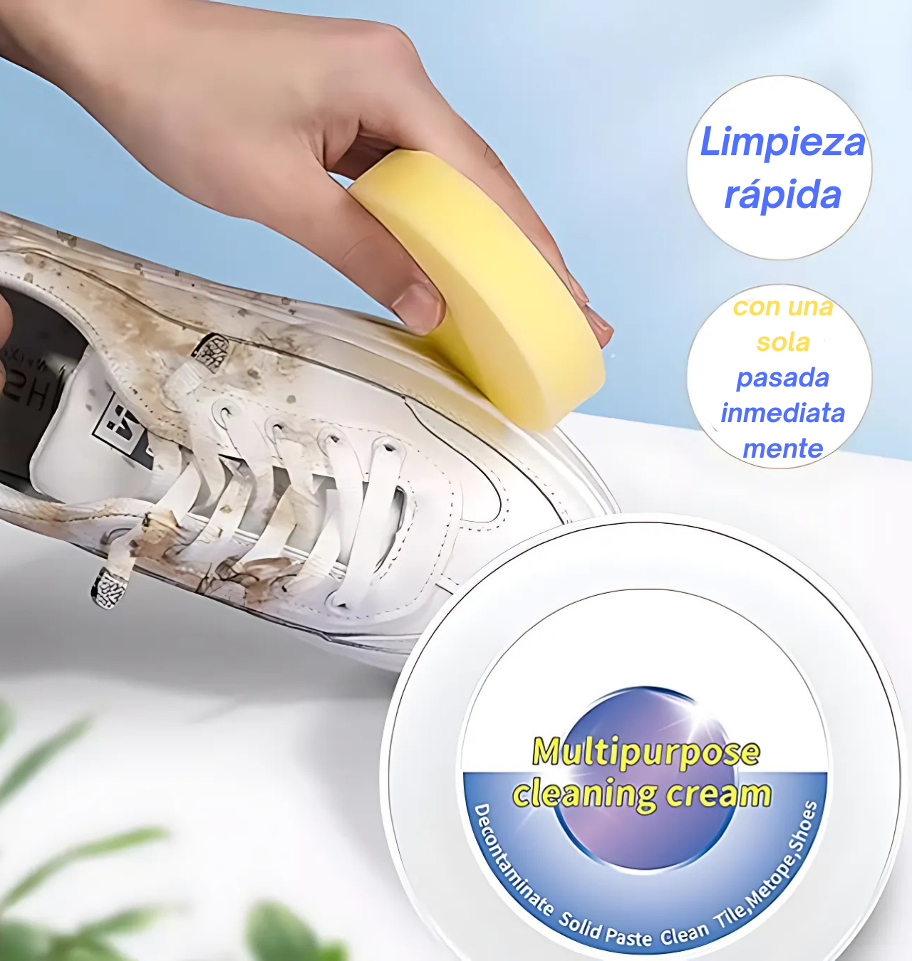 Secadora de zapatos eléctricos + Crema limpiadora de zapatos 120g