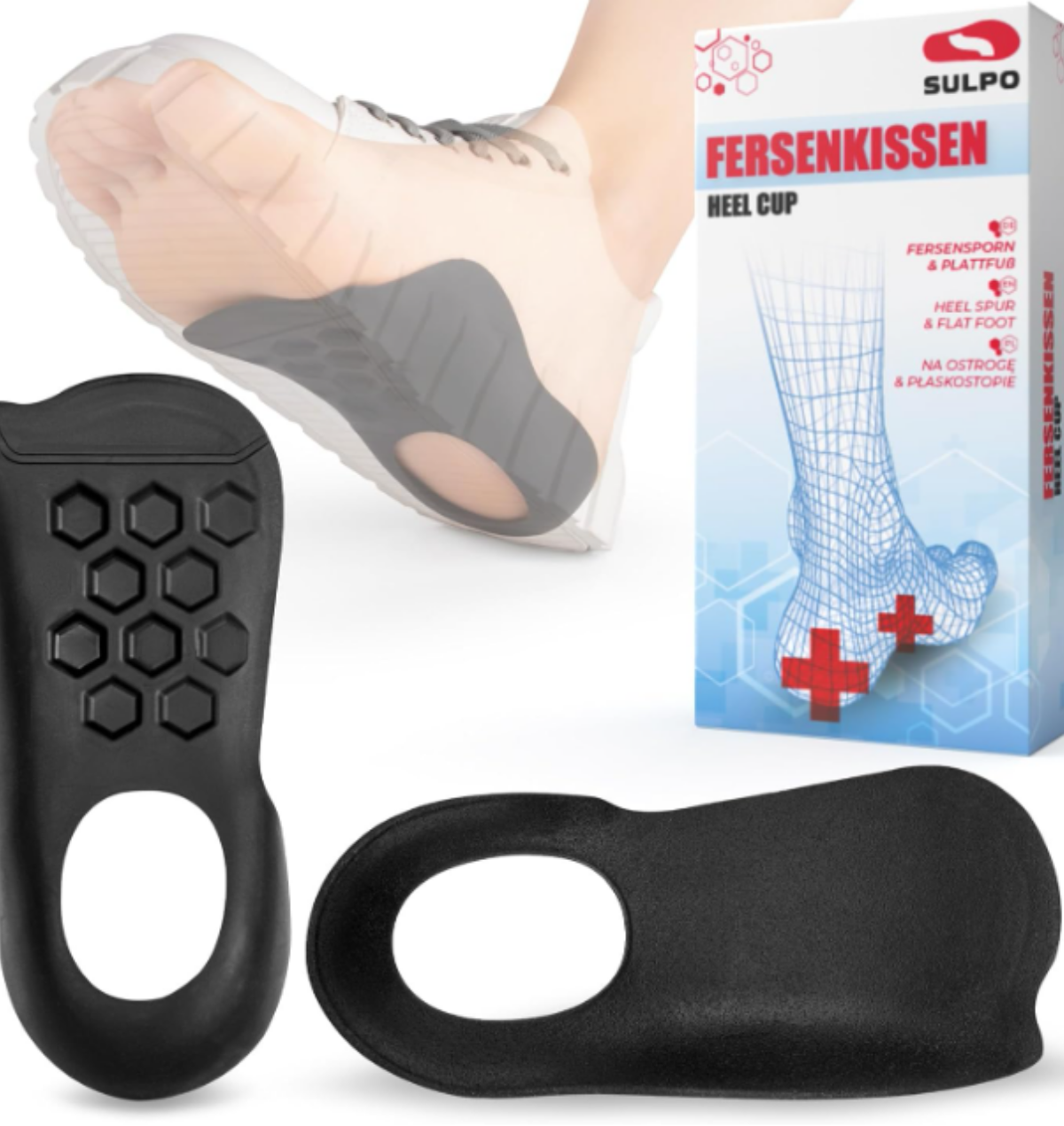 Taloneras ortopédicas + Corrector de Juanetes pack 2 uds