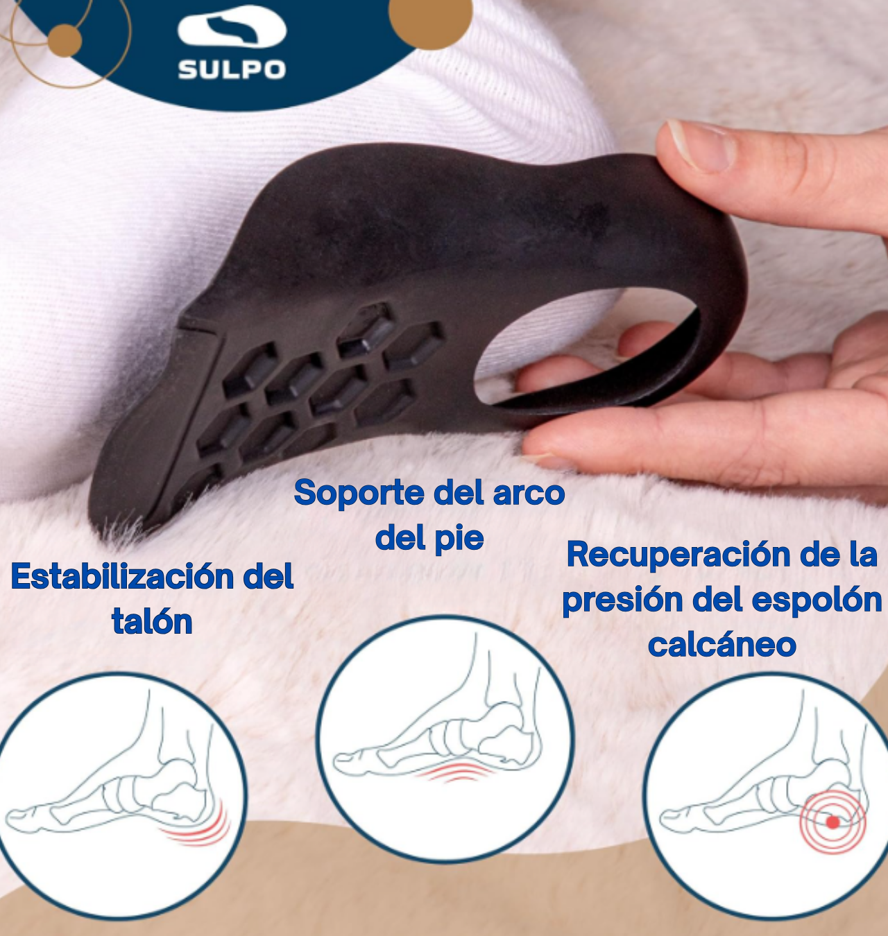 Taloneras ortopédicas + Corrector de Juanetes pack 2 uds