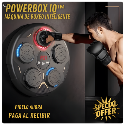 Powerbox IQ maquina de boxeo inteligente + Guante negro Gratís