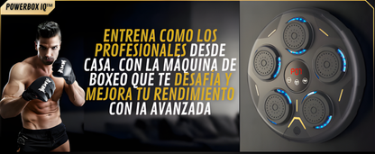Powerbox IQ maquina de boxeo inteligente + Guante negro Gratís