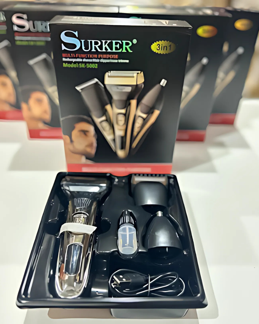 Cortapelo recargable 3 en 1 + Serum crece pelos