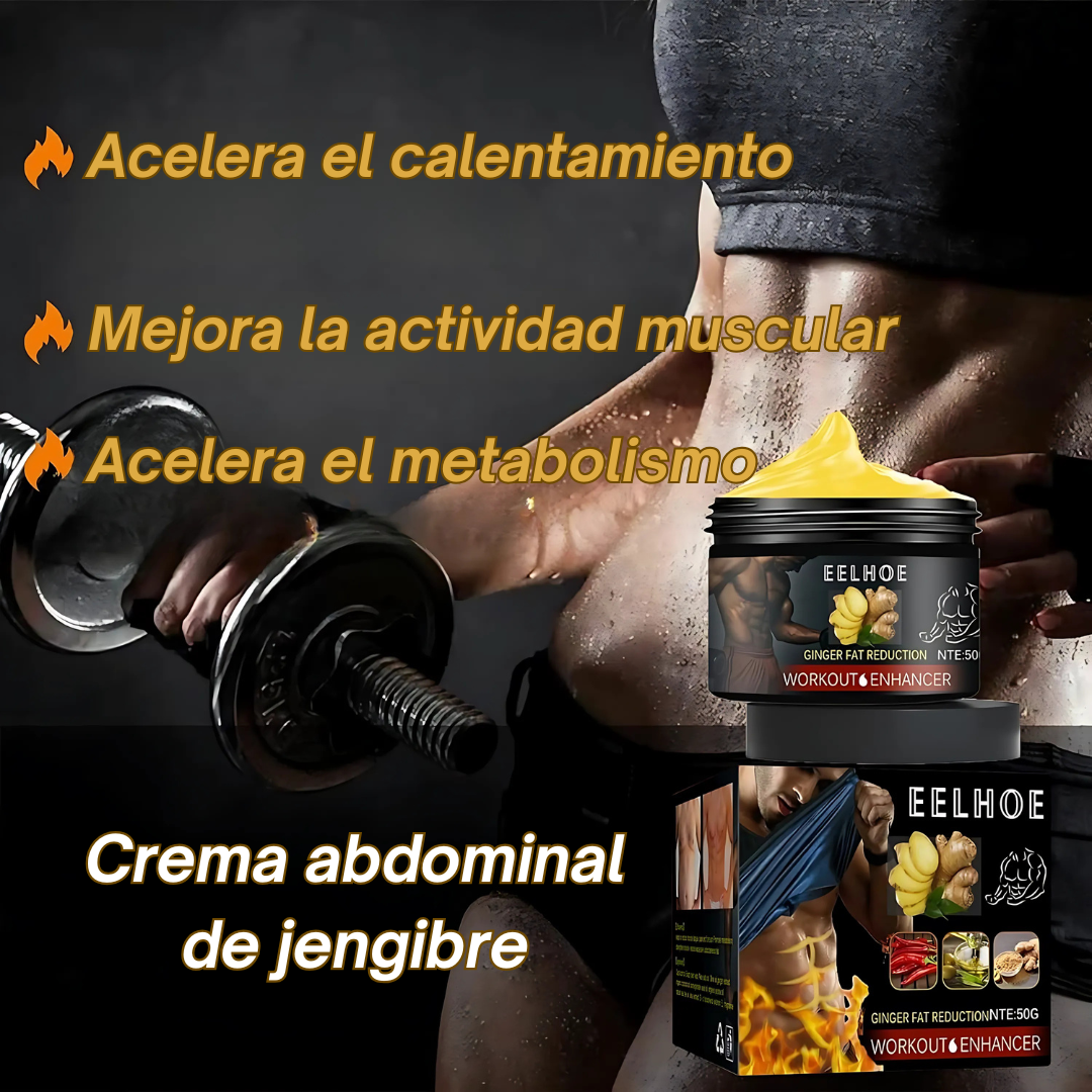 Faja Lumbar quemadora de grasa + Crema Reduccion de Grasa Jengibre