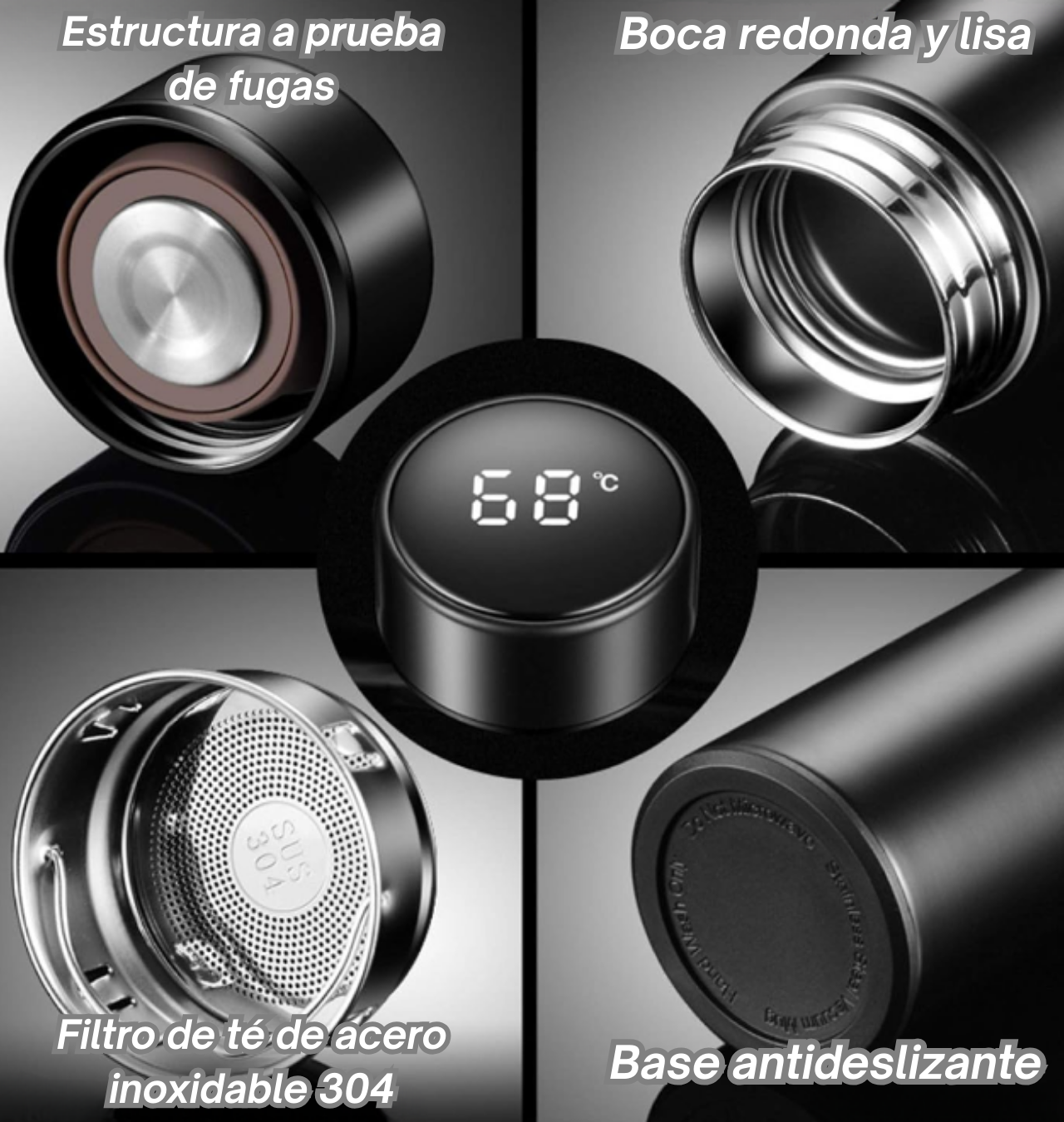 Termo frio y calor con pantalla