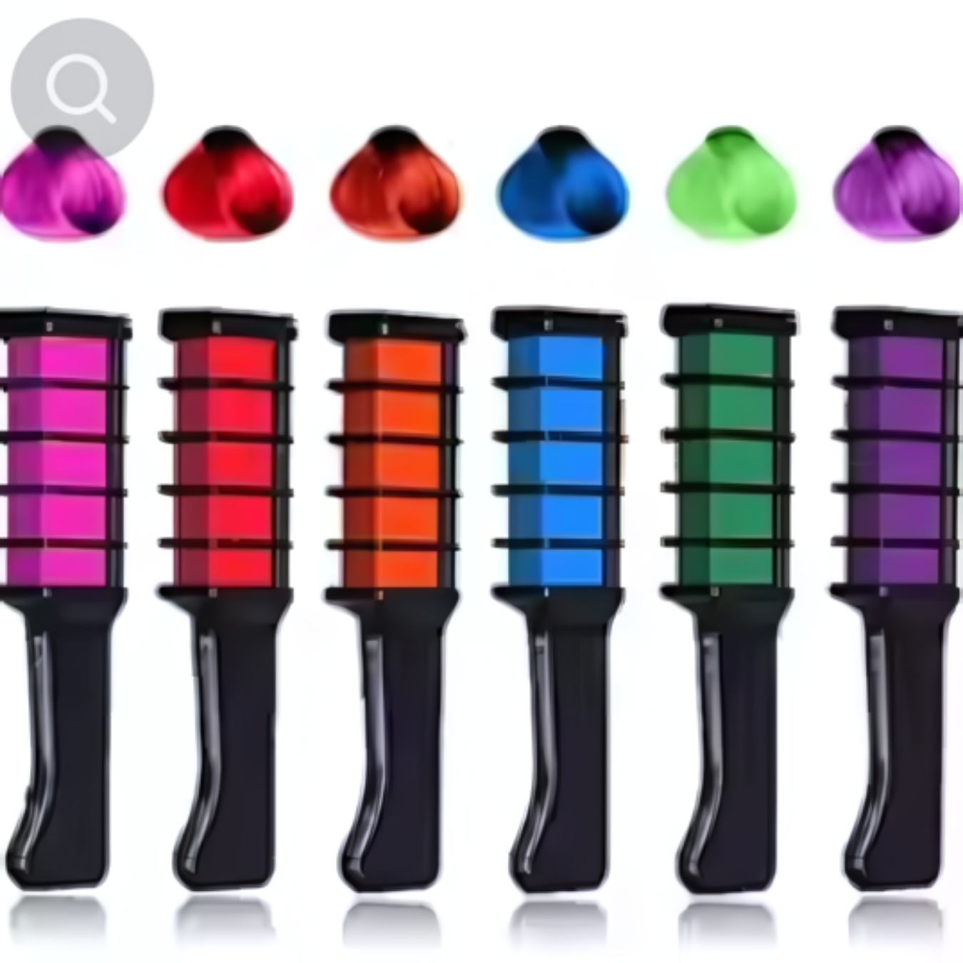 Tinte para el cabello lavable 6 colores
