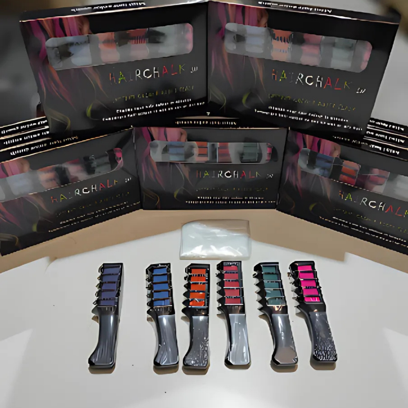 Tinte para el cabello lavable 6 colores