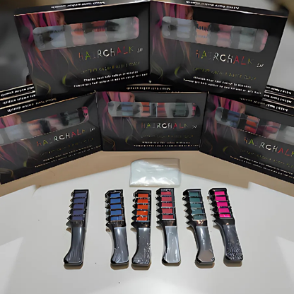 Tinte para el cabello lavable 6 colores