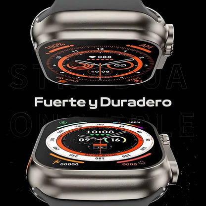 Smartwatch Ultra Pro con 2 correas + Auriculares Inalámbricos 2ª generación